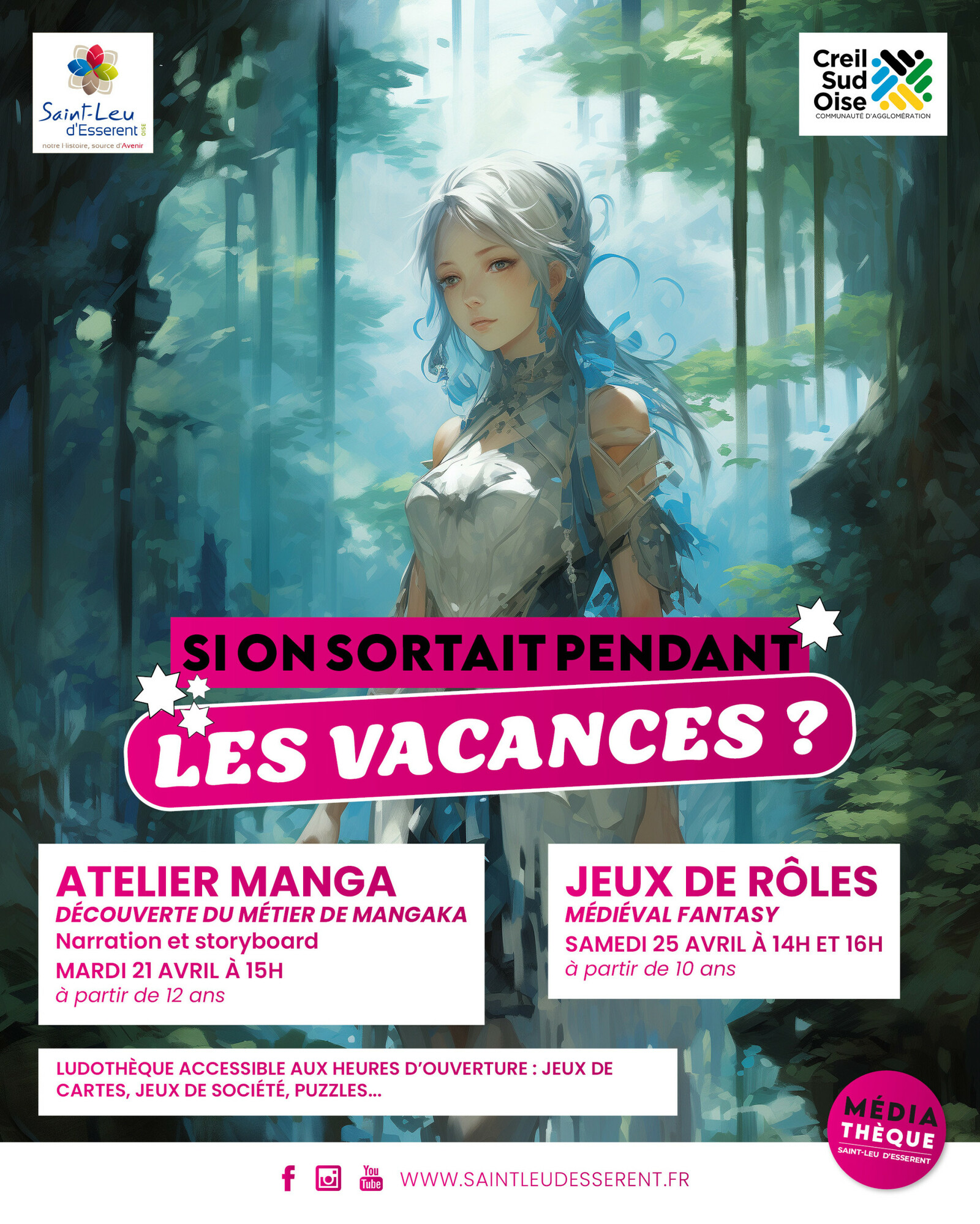 image évènement médiathèque vacances avril 2026